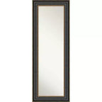  Framed Full Length on the Door Mirror Black - : Polystyrene Frame, Wall or Door Mount