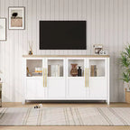 Meuble buffet de ferme moderne - Bahut avec portes vitrées et rangement pour la salle à manger et le salon
