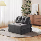 Canapé convertible pliant, canapé pliant au sol avec oreiller, canapé-lit futon convertible, chaise de couchage, matelas pliable avec support dorsal, canapé dépliant portable
