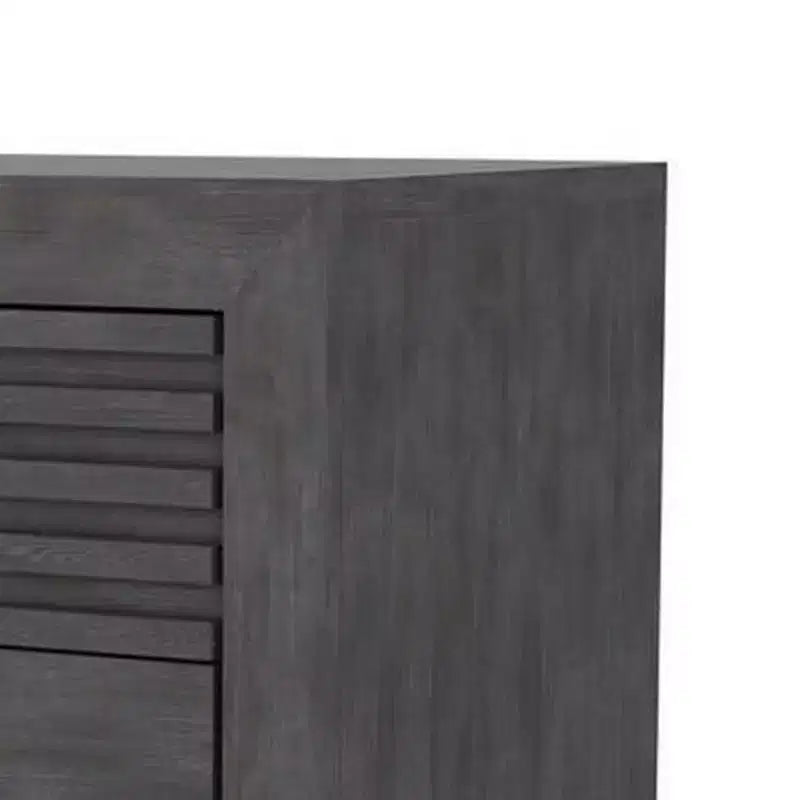 Table de chevet, 2 tiroirs, 61 cm