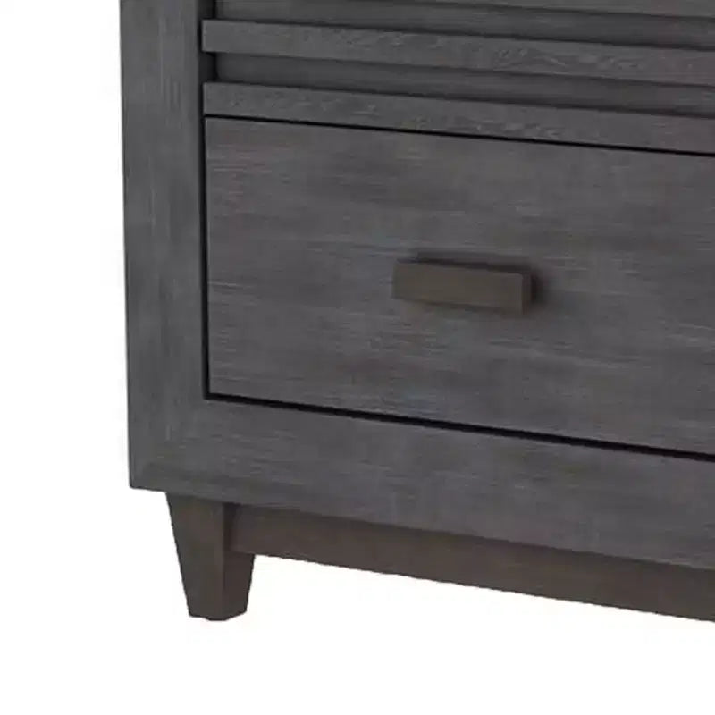 Table de chevet, 2 tiroirs, 61 cm