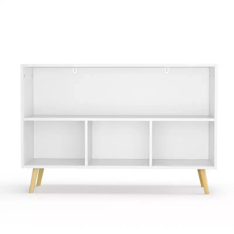 Étagère à livres pour enfants avec 3 tiroirs en tissu, multifonctionnelle pour livres/jouets, boucle de sécurité murale, MDF haute densité
