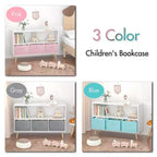 Étagère à livres pour enfants avec 3 tiroirs en tissu, multifonctionnelle pour livres/jouets, boucle de sécurité murale, MDF haute densité