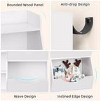 Bibliothèque pour enfants, meuble de rangement pour jouets de 91 cm de haut, étagère de présentation double face à 5 compartiments avec étagère supérieure spacieuse pour chambre d'enfant, chambre à coucher
