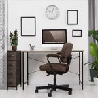 Commode étroite à 4 tiroirs - avec cadre en acier, plateau en bois et tiroirs en tissu faciles à tirer pour petits espaces, placards, chambre, salle de bain et buanderie