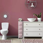 Commode étroite à 4 tiroirs - avec cadre en acier, plateau en bois et tiroirs en tissu faciles à tirer pour petits espaces, placards, chambre, salle de bain et buanderie