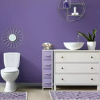 Commode étroite à 4 tiroirs - avec cadre en acier, plateau en bois et tiroirs en tissu faciles à tirer pour petits espaces, placards, chambre, salle de bain et buanderie