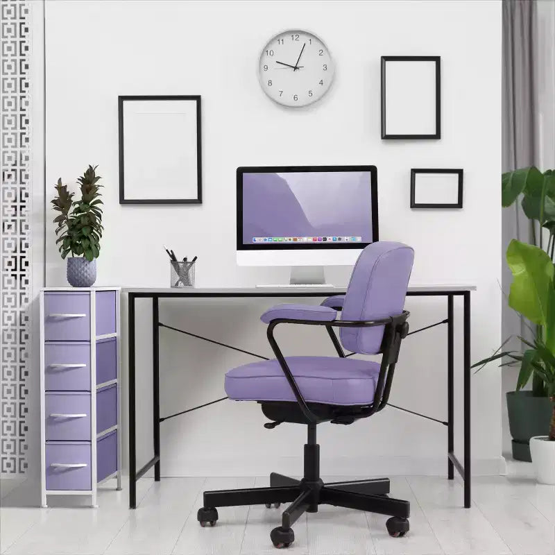 Commode étroite à 4 tiroirs - avec cadre en acier, plateau en bois et tiroirs en tissu faciles à tirer pour petits espaces, placards, chambre, salle de bain et buanderie