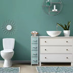 Commode étroite à 4 tiroirs - avec cadre en acier, plateau en bois et tiroirs en tissu faciles à tirer pour petits espaces, placards, chambre, salle de bain et buanderie