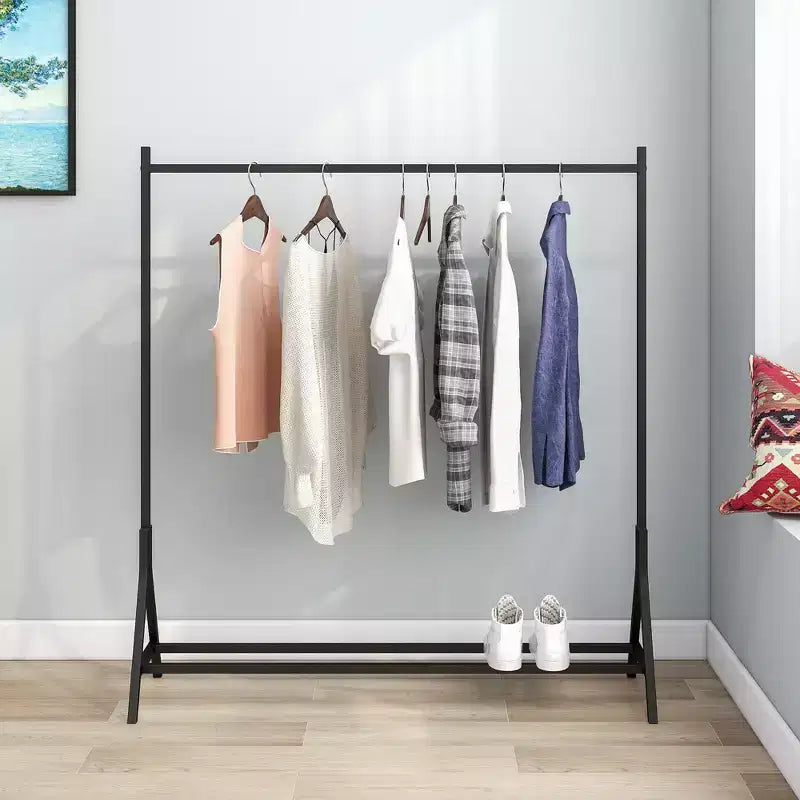 Porte-vêtements autoportant robuste avec 8 étagères grillagées réglables et 5 tringles à vêtements, organisateur de placard portable réglable, penderie