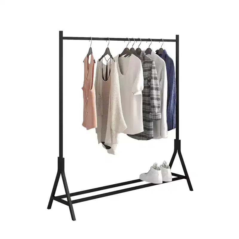 Porte-vêtements autoportant robuste avec 8 étagères grillagées réglables et 5 tringles à vêtements, organisateur de placard portable réglable, penderie