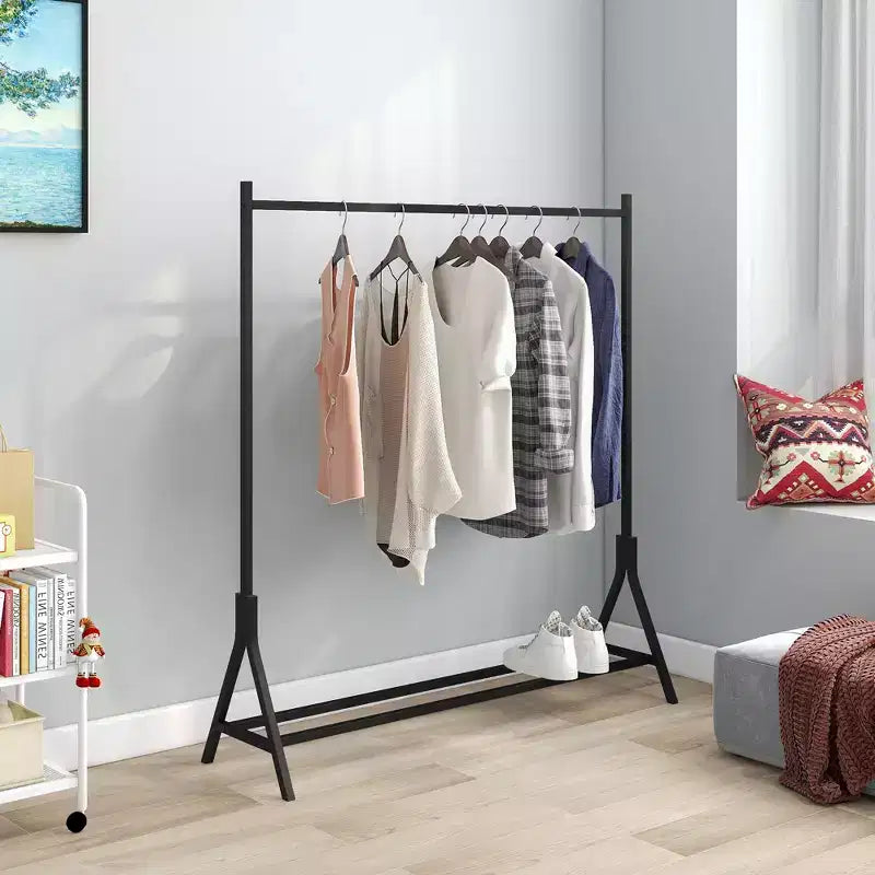 Porte-vêtements autoportant robuste avec 8 étagères grillagées réglables et 5 tringles à vêtements, organisateur de placard portable réglable, penderie