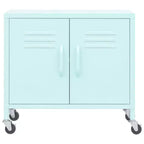 Armoire de rangement robuste, classeur autoportant à roulettes pour bureau à domicile, style industriel