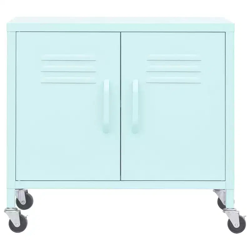 Armoire de rangement robuste, classeur autoportant à roulettes pour bureau à domicile, style industriel