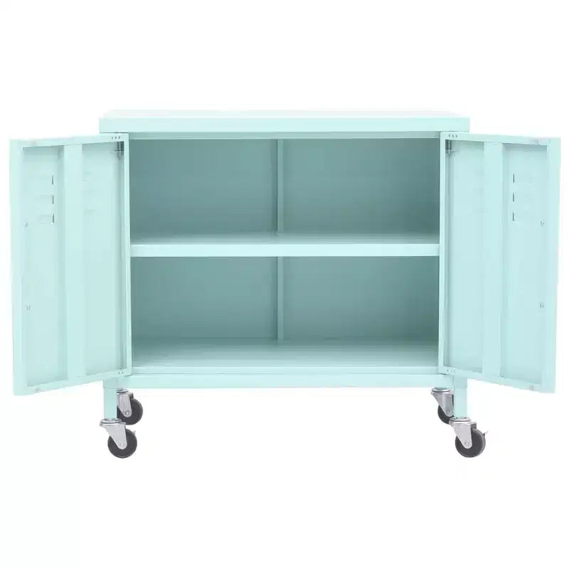 Armoire de rangement robuste, classeur autoportant à roulettes pour bureau à domicile, style industriel