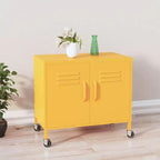 Armoire de rangement robuste, classeur autoportant à roulettes pour bureau à domicile, style industriel