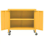 Armoire de rangement robuste, classeur autoportant à roulettes pour bureau à domicile, style industriel