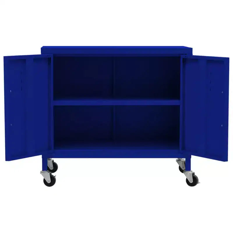 Armoire de rangement robuste, classeur autoportant à roulettes pour bureau à domicile, style industriel