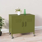 Armoire de rangement robuste, classeur autoportant à roulettes pour bureau à domicile, style industriel