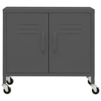 Armoire de rangement robuste, classeur autoportant à roulettes pour bureau à domicile, style industriel