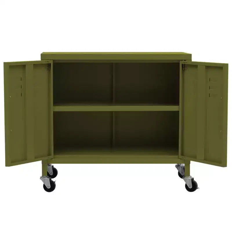 Armoire de rangement robuste, classeur autoportant à roulettes pour bureau à domicile, style industriel