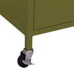 Armoire de rangement robuste, classeur autoportant à roulettes pour bureau à domicile, style industriel