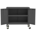 Armoire de rangement robuste, classeur autoportant à roulettes pour bureau à domicile, style industriel