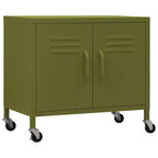 Armoire de rangement robuste, classeur autoportant à roulettes pour bureau à domicile, style industriel