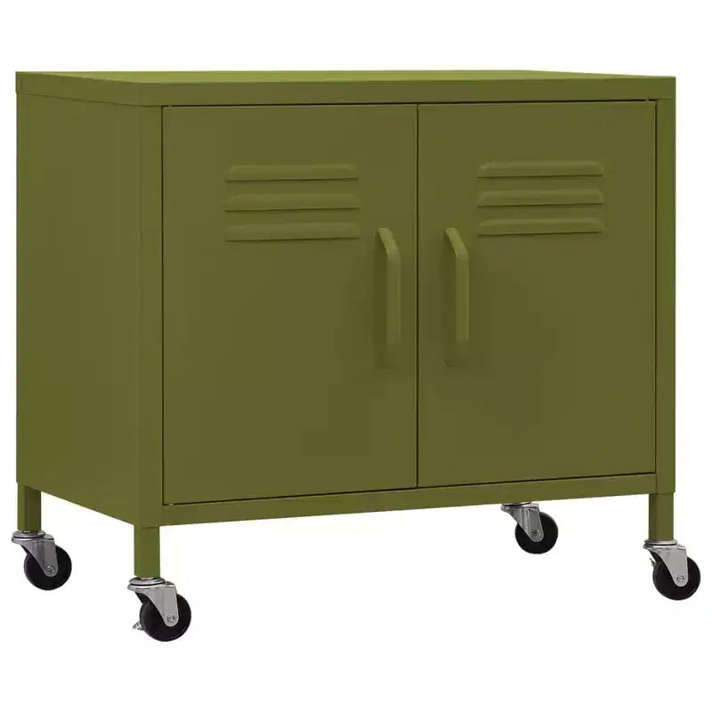 Armoire de rangement robuste, classeur autoportant à roulettes pour bureau à domicile, style industriel