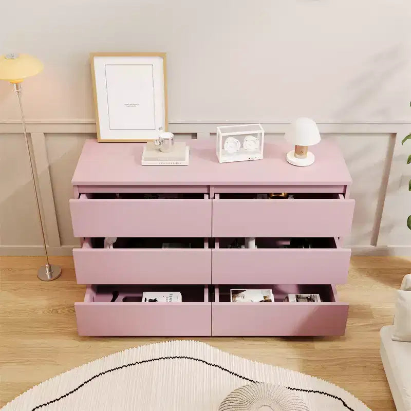 Commode à 6 tiroirsRangements pour chambre de bébé et d'enfant, Essentiels pour chambre de bébé, Rangement de chambre d'enfant, Commode de chambre durable