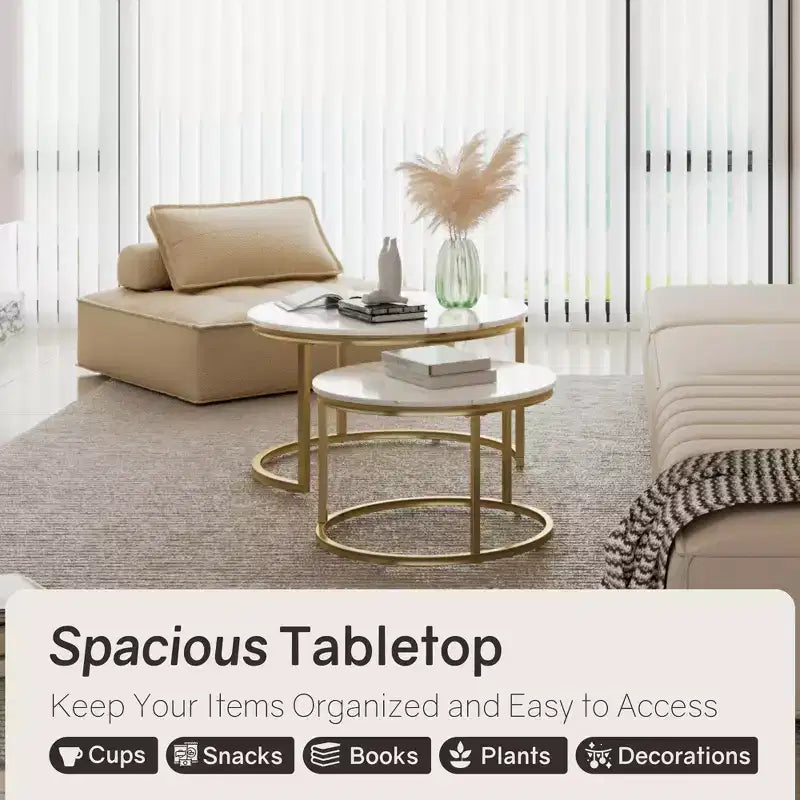 31 tables basses gigognes, table basse ronde pour le salon, la chambre