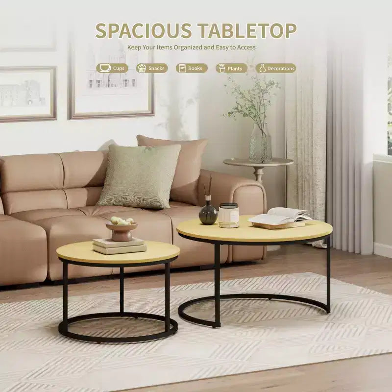 31 tables basses gigognes, table basse ronde pour le salon, la chambre