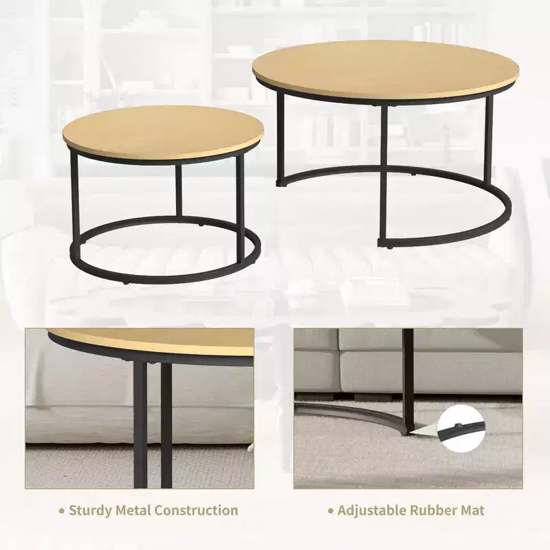 31 tables basses gigognes, table basse ronde pour le salon, la chambre