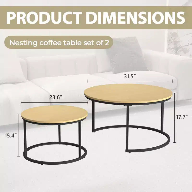 31 tables basses gigognes, table basse ronde pour le salon, la chambre