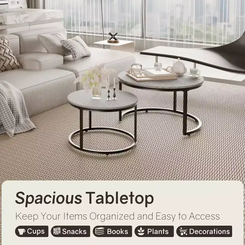 31 tables basses gigognes, table basse ronde pour le salon, la chambre