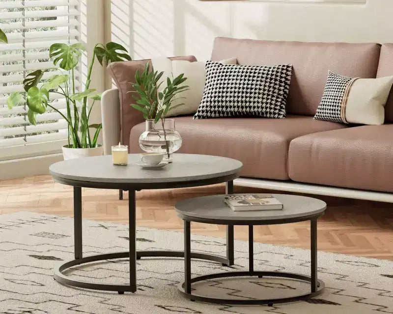 31 Nesting Coffee Tables , Round Coffee Table for Living Room, Bedroom