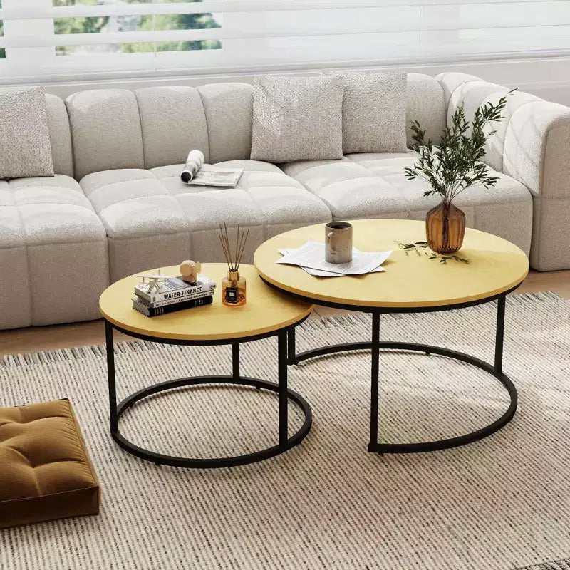 31 tables basses gigognes, table basse ronde pour le salon, la chambre