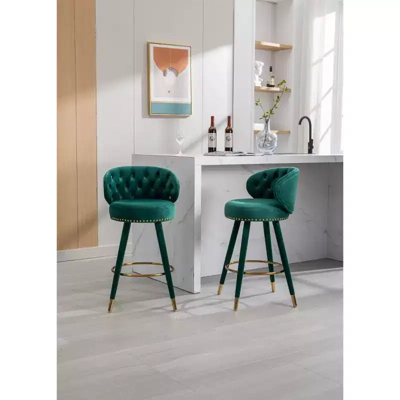 Tabourets de bar  Tabourets de bar avec coussins d'assise rembourrés Chaises Tabourets à pieds en bois Tabourets de bar hauteur comptoir pour bureaux et restaurants