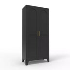 Armoire de rangement métallique avec portes doubles et étagères réglables; Forte capacité de charge; Idéale pour les cuisines, les salons et les chambres