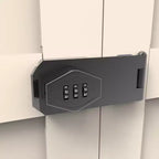 Armoire de rangement métallique avec portes doubles et étagères réglables; Forte capacité de charge; Idéale pour les cuisines, les salons et les chambres