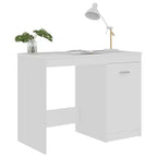 Bureau d'ordinateur moderne en chêne Sonoma de 100 cm avec armoire de rangement intégrée pour bureau à domicile