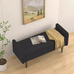 Tabouret de rangement en velours teddy avec espace de rangement, convient aux appartements, salons et chambres.