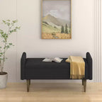 Tabouret de rangement en velours teddy avec espace de rangement, convient aux appartements, salons et chambres.