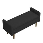 Tabouret de rangement en velours teddy avec espace de rangement, convient aux appartements, salons et chambres.