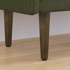 Tabouret de rangement en velours teddy avec espace de rangement, convient aux appartements, salons et chambres.