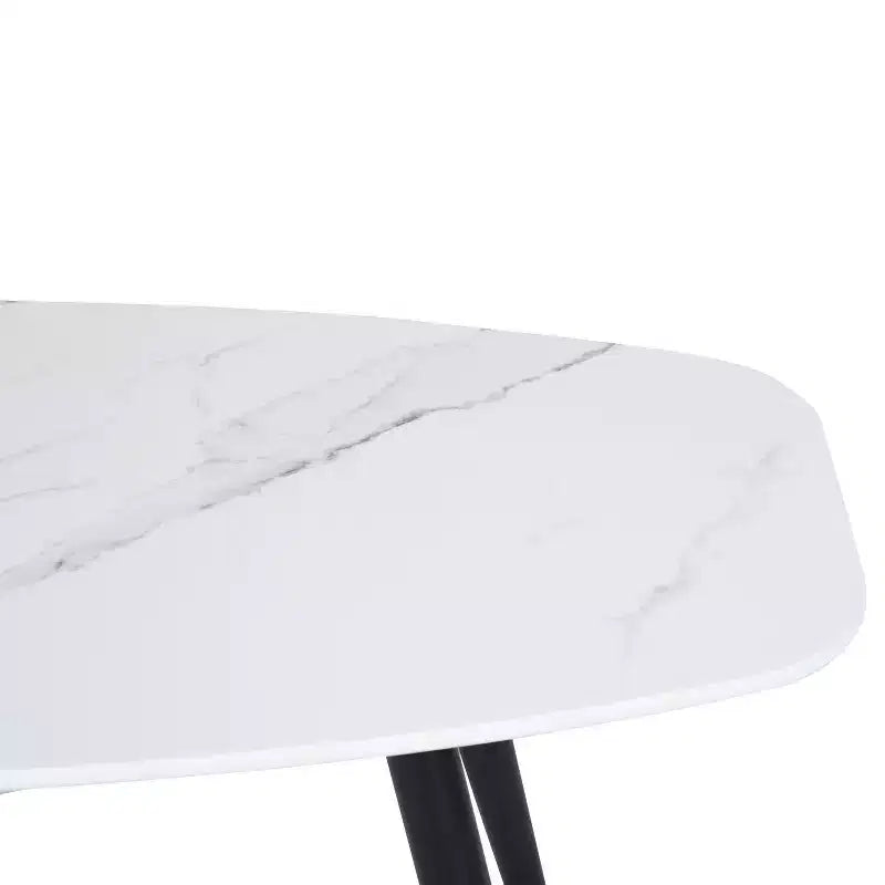 Table basse moderne 110 cm rectangulaire style simple table centrale, table basse cocktail minimaliste en bois pour salon (marbre)