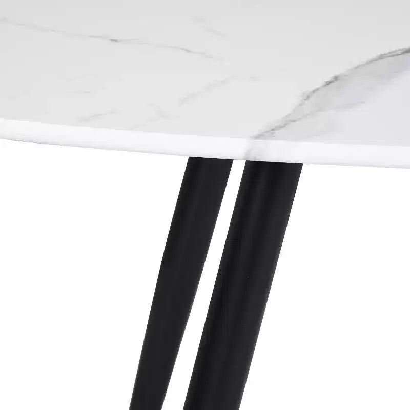 Table basse moderne 110 cm rectangulaire style simple table centrale, table basse cocktail minimaliste en bois pour salon (marbre)