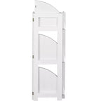 65 Présentoirs à Livres en MDF (Panneau de Fibres à Densité Moyenne) Blanc à 4 Niveaux