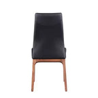 ,Chaise d'appoint moderne rembourrée avec piètement en bois massif - 2 par boîte