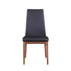 ,Chaise d'appoint moderne rembourrée avec piètement en bois massif - 2 par boîte